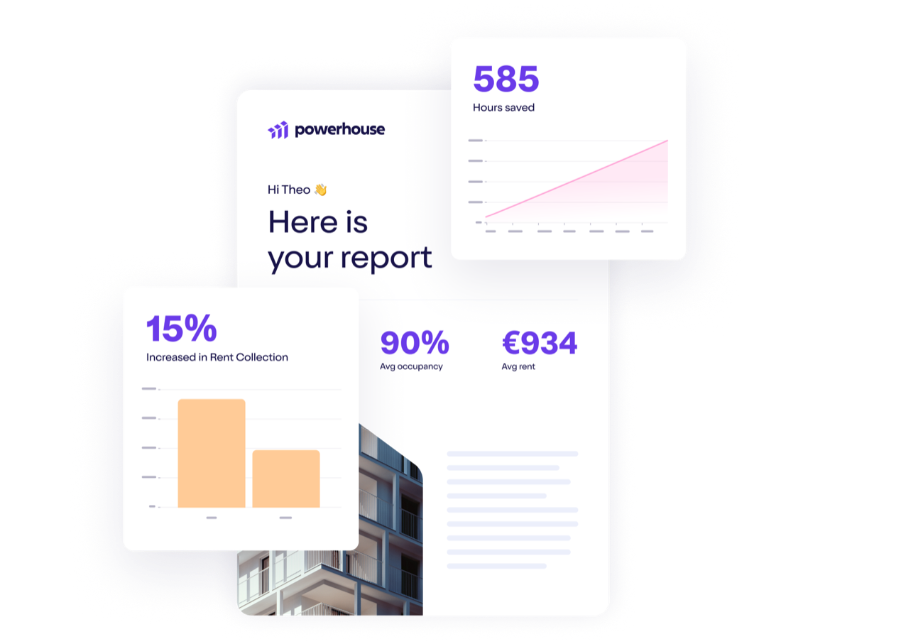Powerhouse monthly report: active subscriptions, planned versus delivered consumption and service levels per resident
